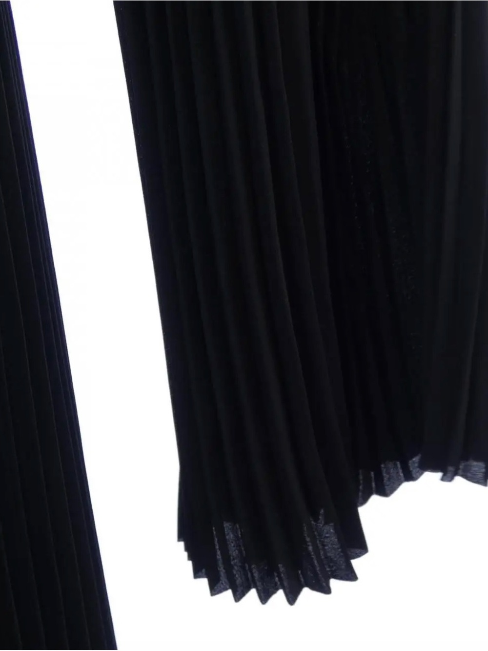 Balenciaga Black Pleated Long-Sleeve Maxi Dress - Picture 5 of 6